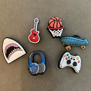 Croc jibbitz Assorted Shoe Charms shark video controller basketball skateboard